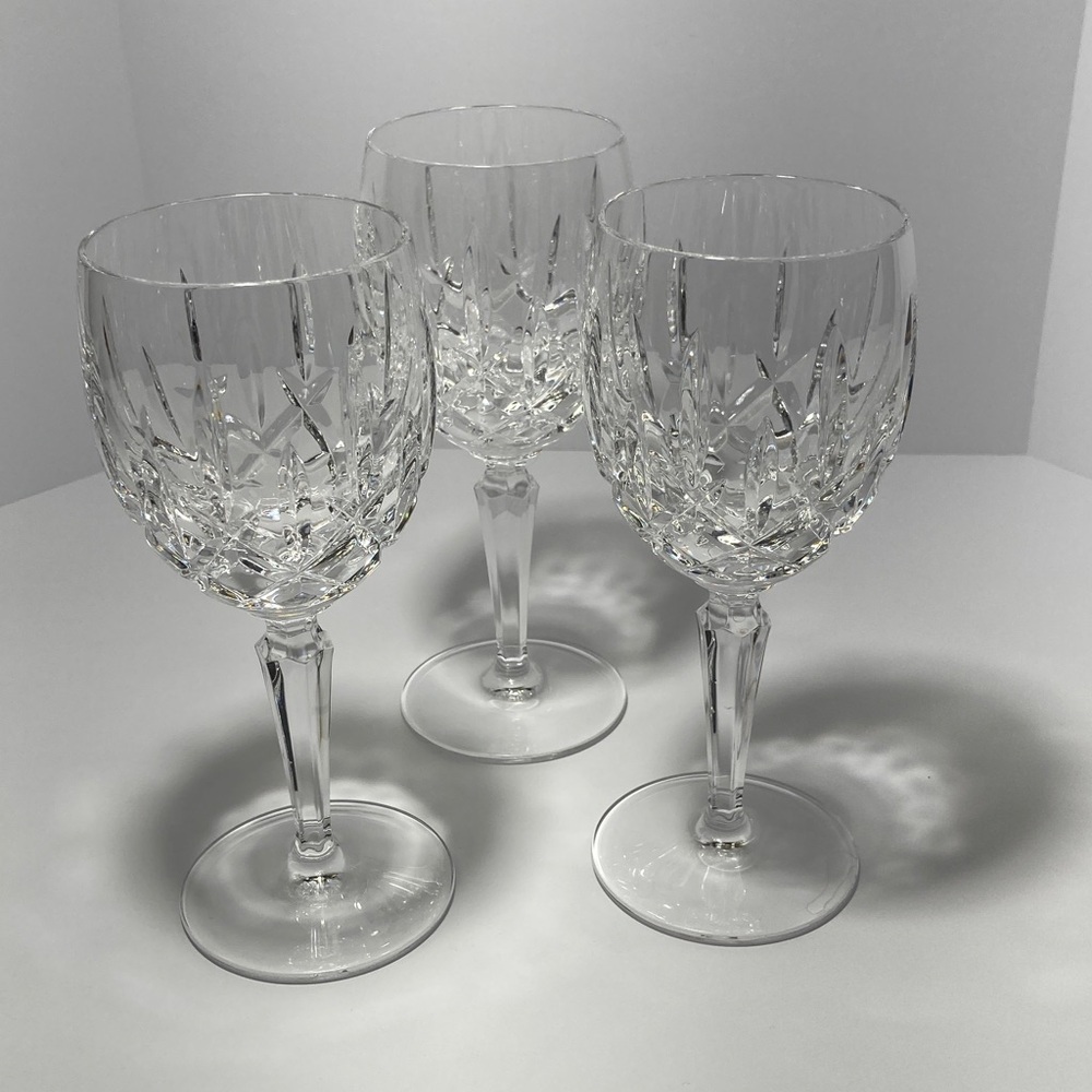 Gorham Lady Anne Crystal Wine glasses set of 3